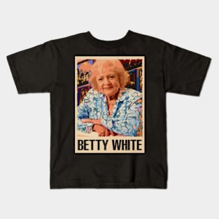 The Many Faces of Betty Iconic Roles and Smiles Tee Kids T-Shirt